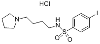 4-IODO-N-(4-PYRROLIDIN-1-YL-BUTYL)BENZENESULFONAMIDE HYDROCHLORIDE Struktur