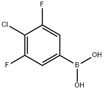 3,5-二氟-4-氯苯硼酸 結(jié)構(gòu)式