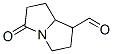 1H-Pyrrolizine-1-carboxaldehyde, hexahydro-5-oxo- (9CI) Struktur