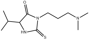 Hydantoin, 3-(3-(dimethylamino)propyl)-5-isopropyl-2-thio- Struktur