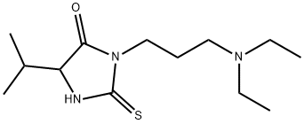 Hydantoin, 3-(3-(diethylamino)propyl)-5-isopropyl-2-thio- Struktur