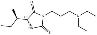 Hydantoin, 5-sec-butyl-3-(3-(diethylamino)propyl)-2-thio- Struktur