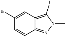 2H-INDAZOLE, 5-BROMO-3-IODO-2-METHYL- Struktur