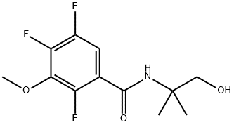 2,4,5-TRIFLUORO-N-(1-HYDROXY-2-METHYL PROPAN-2-YL)-3-METHOXYBENZAMIDE Struktur