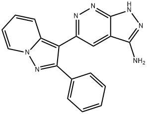 5-(2-Phenyl-pyrazolo[1,5-a]pyridin-3-yl)-1H-pyrazolo[3,4-c]pyridazin-3-ylamine