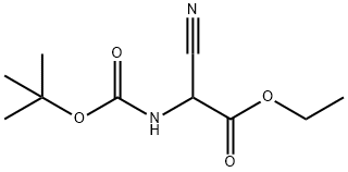 ETHYL 2-(TERT-BUTOXYCARBONYLAMINO)-2-CYANOACETATE Struktur