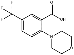 2-Morpholino-5-(trifluoromethyl)benzoic acid Struktur