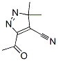 3H-Pyrazole-4-carbonitrile, 5-acetyl-3,3-dimethyl- (9CI) Struktur