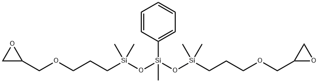 1,5-BIS(GLYCIDOXYPROPYL)-3-PHENYL-1,1,3,5,5-PENTAMETHYLTRISILOXANE Struktur