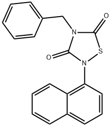 4-Benzyl-2-(naphthalen-1-yl)-[1,2,4]thiadiazolidine-3,5-dione Structure