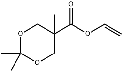 2,2,5-Trimethyl-1,3-dioxane-5-carboxylic Acid Ethenyl Ester Struktur