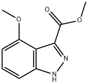 METHYL 4-METHOXY-1H-INDAZOLE-3-CARBOXYLATE Struktur