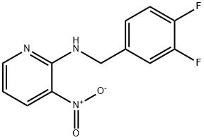 N-(3,4-difluorobenzyl)-3-nitro-2-pyridinamine Struktur