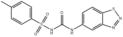 5-[({[(4-methylphenyl)sulfonyl]amino}carbonyl)amino]-1,2,3-benzothiadiazole Struktur