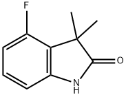 4-fluoro-1,3-dihydro-3,3-diMethyl-2H-Indol-2-one Struktur