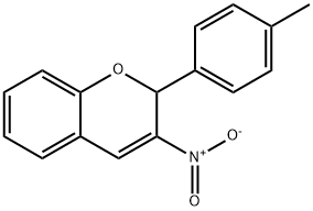 2H-1-BENZOPYRAN, 2-(4-METHYLPHENYL)-3-NITRO- Struktur