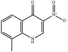 4-HYDROXY-8-METHYL-3-NITROQUINOLINE
 Struktur