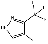 4-iodo-3-(trifluoromethyl)-1H-pyrazole Struktur