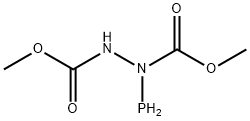 1,2-Hydrazinedicarboxylic  acid,  1-phosphino-,  dimethyl  ester  (9CI) Struktur