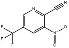 3-Nitro-5-trifluoromethyl-pyridine-2-carbonitrile Struktur