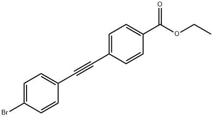 4-(4-BROMOPHENYLETHYNYL) BENZOIC ACID ETHYL ESTER Struktur