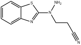 Propanenitrile,3-[1-(2-benzothiazolyl)hydrazino]-(9CI) Struktur