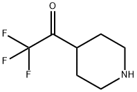 2,2,2-TRIFLUORO-1-(PIPERIDIN-4-YL)ETHANONE Struktur