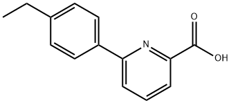 6-(4-Ethylphenyl)-picolinic acid Struktur