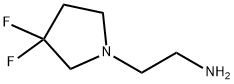 2-(3,3-Difluoro-pyrrolidin-1-yl)-ethylamine Struktur