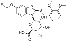 PANTOPRAZOLE SULFIDE-B-D-GLUCURONIDE Struktur