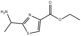 4-Thiazolecarboxylicacid,2-(1-aminoethyl)-,ethylester(9CI) Struktur