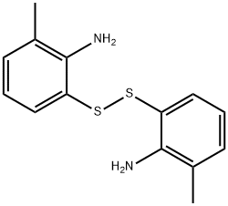 BenzenaMine, 2,2'-dithiobis[6-Methyl- Struktur