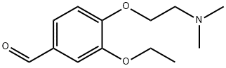 4-[2-(dimethylamino)ethoxy]-3-ethoxybenzaldehyde Struktur