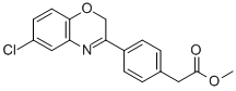 4-(6-Chloro-2H-1,4-benzoxazin-3-yl)benzeneacetic acid methyl ester Struktur