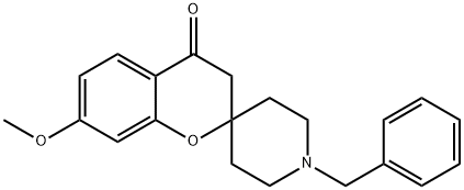 1'-Benzyl-7-methoxy-spiro[chromane-2,4'-piperidine]-4-one Struktur