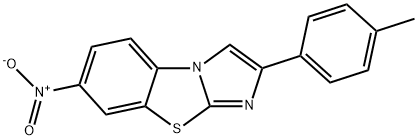 2-(4-METHYLPHENYL)-7-NITROIMIDAZO[2,1-B]BENZOTHIAZOLE Struktur