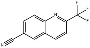 2-TRIFLUOROMETHYLQUINOLINE-6-CARBONITRILE Struktur