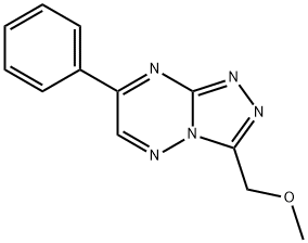 9-(methoxymethyl)-4-phenyl-1,2,5,7,8-pentazabicyclo[4.3.0]nona-2,4,6,8 -tetraene Struktur