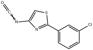 2-(3-CHLOROPHENYL)-4-ISOCYANATO-1,3-THIAZOLE Struktur