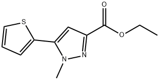 ETHYL 1-METHYL-5-THIEN-2-YL-1H-PYRAZOLE-3-CARBOXYLATE Struktur