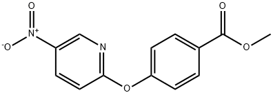 Methyl 4-(5-nitropyridin-2-yloxy)benzenecarboxylate Struktur