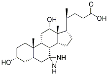 3α,12-α-Dihydroxy-7-diazirdinecholanic Acid Struktur