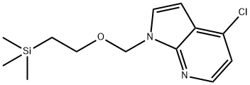 1H-Pyrrolo[2,3-b]pyridine, 4-chloro-1-[[2-(triMethylsilyl)ethoxy]Methyl]- Struktur