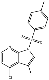 1H-Pyrrolo[2,3-b]pyridine, 4-chloro-3-fluoro-1-[(4-methylphenyl)sulfonyl]- Struktur