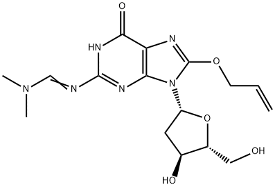 8-ALLYLOXY-N2-(DMF)-2'-DEOXYGUANOSINE Struktur