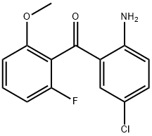 (2-aMino-5-chlorophenyl)(2-fluoro-6-Methoxyphenyl)Methanone Struktur