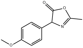 5(4H)-Oxazolone,  4-(4-methoxyphenyl)-2-methyl- Struktur