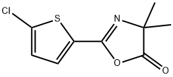 5(4H)-Oxazolone,  2-(5-chloro-2-thienyl)-4,4-dimethyl- Struktur