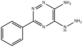 6-Amino-3-phenyl-1,2,4-Triazin-5(2H)-one hydrazone Struktur