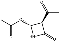 2-Azetidinone, 3-acetyl-4-(acetyloxy)-, (3S-trans)- (9CI) Struktur